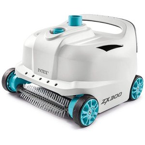 lot 51053 image: Intex - 700 Gal Per Hour Above Ground Pool Cleaner Robot Vacuum w 21 Ft Hose  (Retails $180)