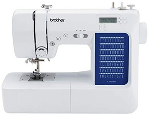 lot 51064 image: Brother CS7000X Computerized Sewing and Quilting Machine, 70 Built-in Stitches, LCD Display, Wide Table, 10 Included Feet, White   (Retails $199)