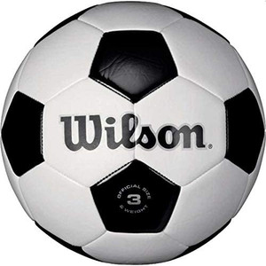 lot 51081 image: UPC 026388283095 is associated with Wilson Traditional Black and White Soccer Ball used