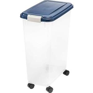 lot 51085 image: IRIS 47 Qt Airtight Pet Food Container (Broken around top)