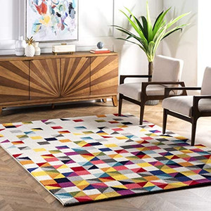 lot 51094 image: Carnival nuloom 5x11 rugjnuLOOM Triangle Geometric Area Rug, 4 1 x 6, Multi   (May not be stock photo)