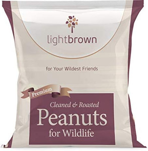 lot 62677 image: Lightbrown Roasted & Cleaned 15LB Premium Peanuts for Birds and Wildlife. No Mess Wholesome Nuts. The Best Bird Seed for Wild Birds (15)   (Retails $46.00)