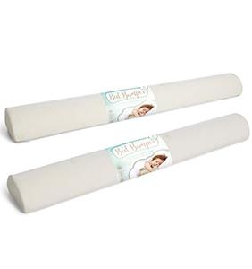 lot 62688 image: Milliard Bed Bumper (2 Pack) Toddler Foam Bed Rail with Bamboo Cover and Non-Slip Hypoallergenic Water Resistant and Washable Cover, Bed Rail
