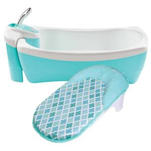 lot 62697 image: Summer Lil Luxuries Whirlpool Bubbling Spa & Shower Bath Tub, Blue