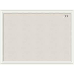 lot 62702 image: U Brands 24x18 Linen Bulletin Board White Decor Frame