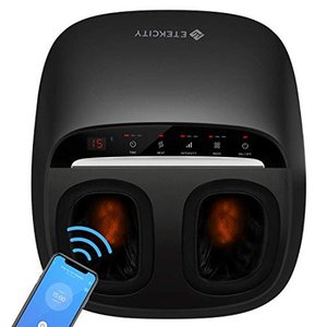 lot 62708 image: Foot Massager Machine with Heat, Etekcity Shiatsu Electric Foot Massage with Remote Control, Deep Kneading & Air Compression, Improve Blood Circulation & Relief Pain from Plantar Fasciitis, Size 12