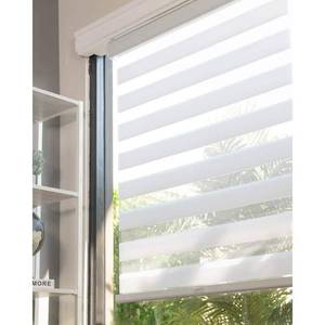 lot 62712 image: CHICOLOGY Everyday Cordless Zebra Shades, Basic Arctic