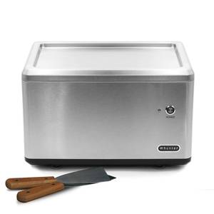 lot 62739 image: ICR-300SS Whynter Portable Instant Ice Cream Maker Frozen Pan Roller in Stainless Steel  (SOLD AS IS)  (Power works fine)