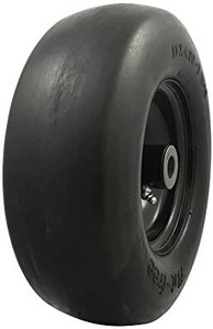 lot 62745 image: Marastar 00232 Universal Fit Flat Free 11 X4.00-5 Lawnmower Tire Assembly 3.4... 2 Pack