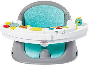 lot 63688 image: Infantino Music & Lights 3-in-1 Discovery Seat and Booster - Convertible Booster, Infant Activity seat and Feeding Chair with Electronic Piano for Sensory Exploration