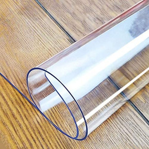 lot 63698 image: LovePads 2mm Thick 20 x 36 Inches Clear Desk Pad, Desk Mat, Desk Protector, Rectangular Plastic Table Cover Protector, PVC Table Pad  (May not be exact listing)