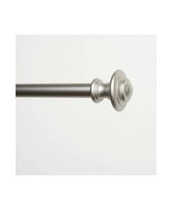 lot 63714 image: Exclusive Home Ozzi 1 Window Curtain Rod and Finial Set, Adjustable 66- 120