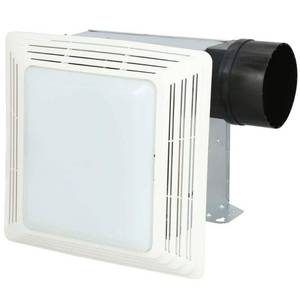 lot 63760 image: Broan 50 CFM Ventilation Fan with Light, 2.5 Sones
