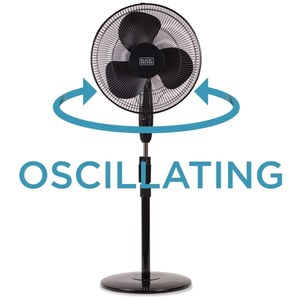 lot 66692 image: Black & Decker 16 Stand Fan with Remote