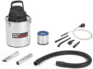 lot 66723 image: Shop-Vac 4041400 Ash Dry Vac with Dolly, Stainless Steel Tank, 5 gal, Long Hose  (Powers on)  (USED--SOLD AS IS) (Retails $174)