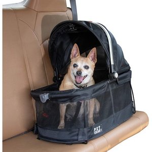 lot 66734 image: Pet Gear View 360 Pet Carrier & Car Seat for Small Dogs & Cats with Mesh Ventilation for Easy Viewing, Black - 360