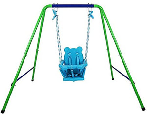 lot 67049 image: 2021 New Baby Swings for Infants, Toddler Swing Set, Outdoor Indoor Swing Set with Safety Seat, Swing Sets for Backyard Playground, Swing set (9-36 Month)