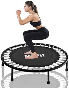 lot 67053 image: 40 Mini Trampoline for Adults - Exercise Trampoline, Mini Trampolines, Personal Trampoline, Trampoline Small Indoor, Rebounding Tiny Trampoline with Springs System