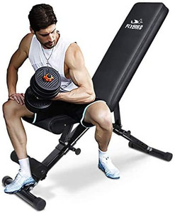 lot 67059 image: FLYBIRD Weight Bench, Adjustable Strength Training Bench for Full Body Workout with Fast Folding-New Version   (Retails $170)