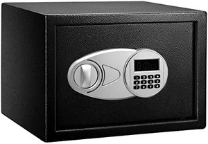 lot 67073 image: Amazonbasics Security Safe 40 L 1.2 Cubic Feet, Black (Appears to be New) (Retails $289)