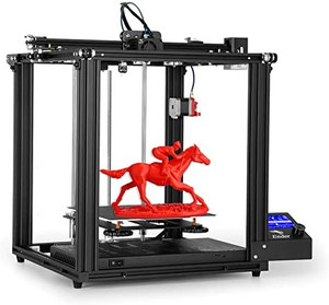 lot 67077 image: Creality Ender 5 Pro 3D Printer Upgrade Silent Motherboard and Metal Feeder Extruder with Capricorn Bowden PTFE Tube  (Retails $365)