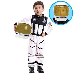 lot 67081 image: Astronaut NASA Pilot Costume with Movable Visor Helmet for Kids Small (5-7yr)