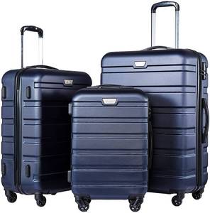 lot 67090 image: COOLIFE Luggage 3 Piece Set Suitcase Spinner Hardshell Lightweight TSA Lock   (Retails $199)