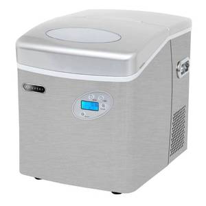 lot 67114 image: Whynter Portable ice maker 49 lb capacity, Stainless steel