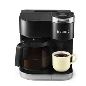 lot 67122 image: Keurig - K-Duo 12-Cup Coffee Maker and Single Serve K-Cup Brewer, Black