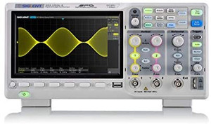 lot 67123 image: Siglent Technologies SDS1202X-E 200 mhz Digital Oscilloscope 2 Channels, Grey  (Retails $379)