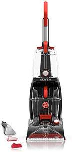 lot 67125 image: Hoover Power Scrub Elite Pet Upright Carpet Cleaner and Shampooer, Lightweight Machine, Needs a new power cord  (Retails $149)