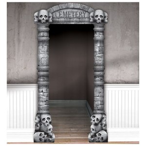 lot 67131 image: Halloween Cemetery Deluxe Doorway Entry