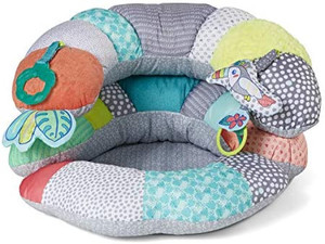 lot 67152 image: Infantino 2-in-1 Tummy Time & Seated Support - Pillow Support for Newborns and Older Babies, with Detachable Support Pillow and Toys, for Development of Strong Head and Neck Muscles