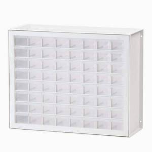 lot 67164 image: IRIS USA 64 Drawer Parts Cabinet White