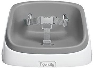 lot 67173 image: Ingenuity SmartClean Toddler Booster Seat - Slate (Item may slightly vary)