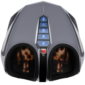 lot 67175 image: Miko Shiatsu Foot Massager KneadingRolling With Switchable Heat And Pressure Settings, Includes 2 Remotes (Newest Version)
