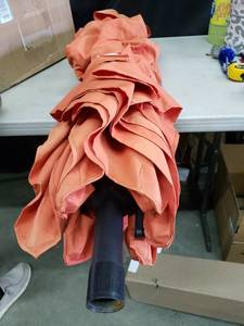 lot 7695 image: Outdoor Patio Umbrella Salmon