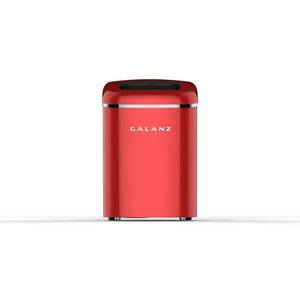 lot 6048 image: Galanz 26 lb. Freestanding Ice Maker in Red