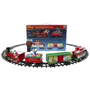 lot 6932 image: Lionel Large Scale Disney Mickey Mouse Express Battery-Powered Model Train Set 37 Pieces