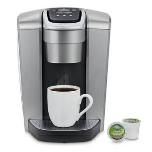 lot 6933 image: Keurig - K-Elite Single Serve K-Cup Pod Coffee Maker - Brushed Silver