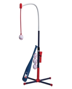 lot 6936 image: Franklin Sports MLB 2-in-1 Grow-with-Me Kids Batting Tee