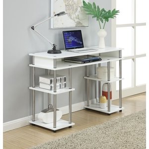 lot 6945 image: Convenience Concepts Designs2Go No Tools Student Desk, White