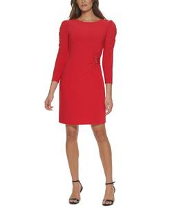 lot 6998 image: Tommy Hilfiger Puff-Shoulder Jersey Dress, Size 6