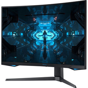 lot 7006 image: Samsung - Odyssey G7 32 LED Curved QHD FreeSync and G-SYNC Compatible Monitor with HDR (DisplayPort, HDMI) - Black - Retail $699.99