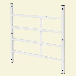 lot 7574 image: Segal S 4751 Fixed Window Guard, 22 In. - 38 In. X 21-12 In., Steel, White, 4-Bar, Non-Egress