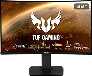 lot 7781 image: ASUS TUF Gaming 32 1440p Monitor 2560x1440p VG32VQ - Retail$369.99