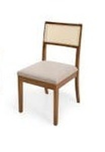 lot 7785 image: Bluefyn Beige Wooden Dining Chair