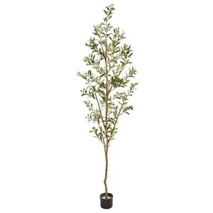 lot 7780 image: Nearly Natural 82 Olive Artificial Tree