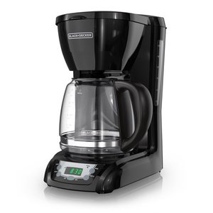lot 7797 image: BLACKDECKER 12-Cup Programmable Coffeemaker, Black, DLX1050B