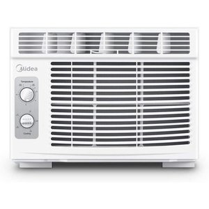 lot 7809 image: MIDEA MAW05M1BWT Window air conditioner 5000 BTU with Mechanical Controls, 7 temperature settings, 2 cooling and fan settings,110V, White